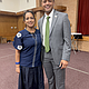 Conchita Reyes and Mayor Quentin Wiltz
