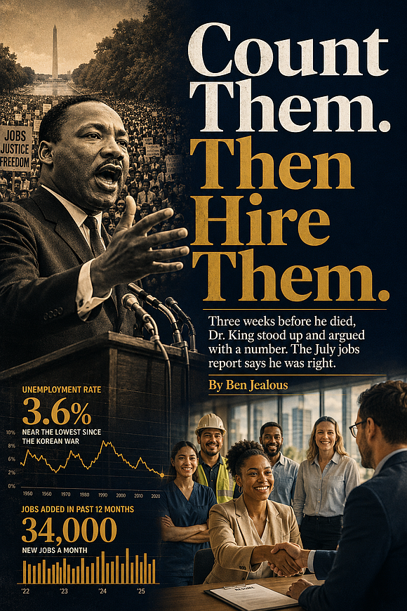 Ben Jealous revisits Martin Luther King Jr.’s warning about “discouraged” workers to argue that today’s falling unemployment rate may be … Ben Jealous revisits Martin Luther King Jr.’s warning about “discouraged” workers to argue that today’s falling unemployment rate may be …