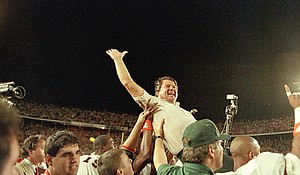 University of Miami coach Jimmy Johnson
