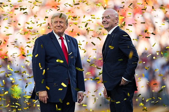 President Donald Trump has publicly backed embattled FIFA president Gianni Infantino as pressure mounts for the soccer governing body’s leader … President Donald Trump has publicly backed embattled FIFA president Gianni Infantino as pressure mounts for the soccer governing body’s leader …