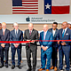 Apple’s official Houston Advanced Manufacturing Center opening included Apple CEO Tim Cook, U.S. Commerce Secretary Howard Lutnick, U.S. Senator Ted Cruz, Houston Mayor John Whitmire, U.S. Representative Christian Menefee, and Harris County Precinct One Commissioner Rodney Ellis. (Photo Curtesy of Apple)