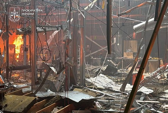 At least 15 people have been killed and more than 100 wounded after Russian drones struck a shopping center in …