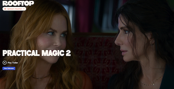 Houston movie lovers can welcome fall under the stars with Practical Magic 2 at Rooftop Cinema Club, where the movie …