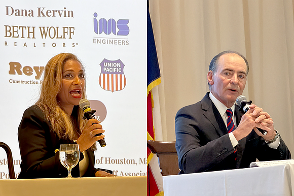 Dr. Letitia Plummer and Orlando Sanchez offered Harris County voters sharply different visions for leadership Monday, sparring over emergency preparedness, …