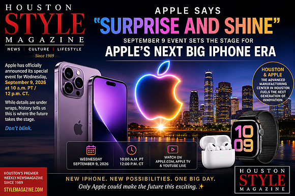 Apple just dropped two words—“Surprise and shine”—and with Houston now helping build its AI future, the September 9 event could …