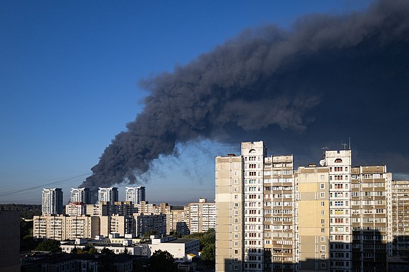 A Russian drone strike near Kyiv triggered hours of explosions at an ammunition warehouse, killing at least 38 people and …