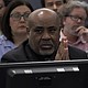 Duane Davis listens as closing arguments come to an end on August 31.