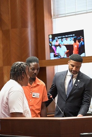 District J Council Member Edward Pollard recognized Houston residents David Davis and Shavonne Gordon with City of Houston proclamations honoring …