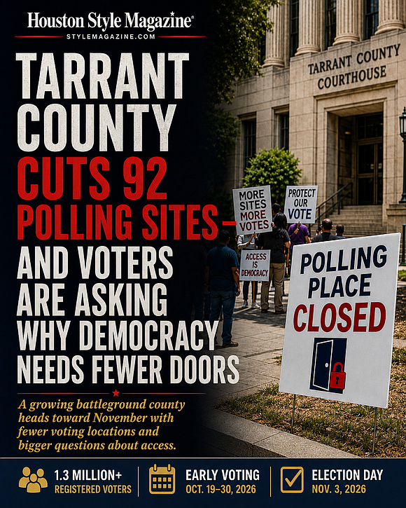 Tarrant County is cutting 92 Election Day polling locations ahead of a pivotal midterm—and critics warn fewer voting sites could …