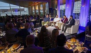 Chris Shepherd and guests during a previous Breaking Bread event