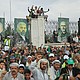 Houthi supporters shout slogans during a rally to mark Prophet Muhammad's birthday in Sanaa, Yemen, on August 25.