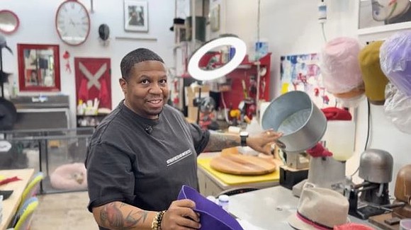 Master milliner Otis Damón turned sewing and hat-making into a powerful form of creative expression, transforming years of personal struggle … Master milliner Otis Damón turned sewing and hat-making into a powerful form of creative expression, transforming years of personal struggle …