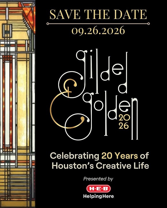 HOUSTON, Sept. 14, 2026, Houston Arts Alliance (HAA) will commemorate two decades of strengthening Houston's creative community during The Gilded …