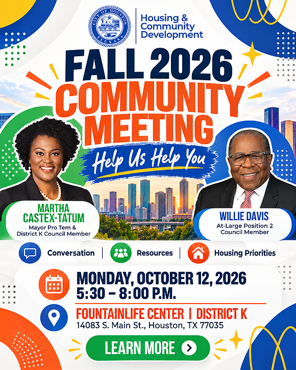 Houston residents are being invited to speak up and help shape the city’s housing, development and community priorities at the …