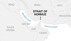 Strait of Hormuz graphic