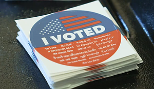 'I voted' sticker