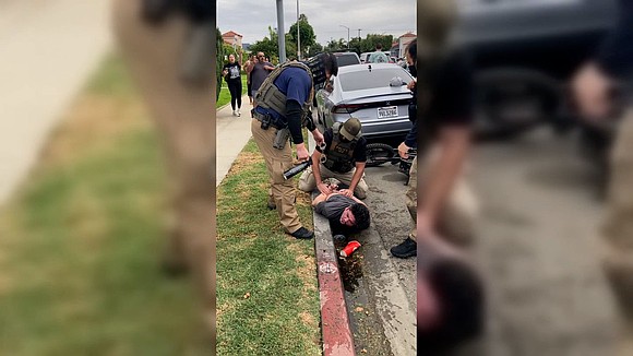 A Long Beach man was reportedly struck by an unmarked vehicle and injured during an encounter with ICE agents, raising …