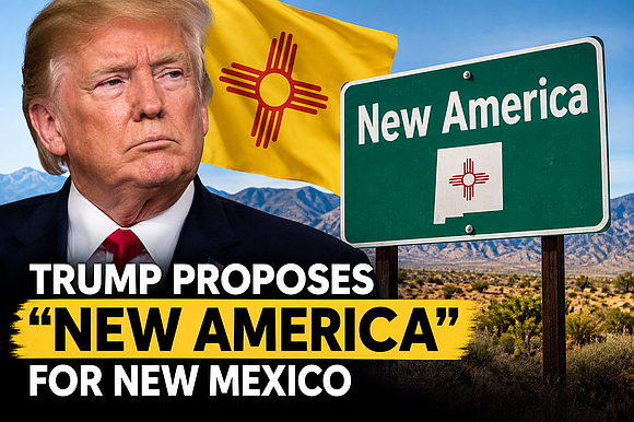 President Donald Trump’s proposal to rename New Mexico “New America” is drawing reactions from candidates ahead of the midterms, with … President Donald Trump’s proposal to rename New Mexico “New America” is drawing reactions from candidates ahead of the midterms, with …