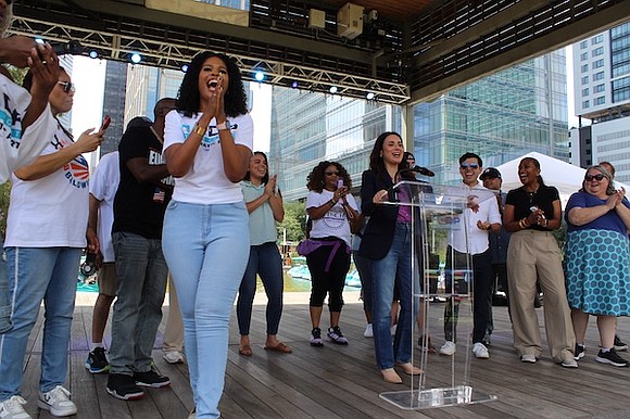 Harris County Democratic Party Chair Traci Gibson is building on record-breaking early voting turnout through neighborhood organizing, voter education and … Harris County Democratic Party Chair Traci Gibson is building on record-breaking early voting turnout through neighborhood organizing, voter education and …