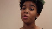 Mysia Perry, 15, an Open High School student performs an abridged version "America," her spoken word story about her fears and anger growing up in a country plagued with racial inequality.  Richmondfreepress.com
