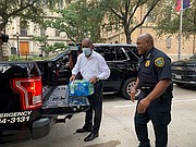 Mayor Sylvester Turner encouraged Houstonians to donate water to help residents of Jackson, Mississippi. People in the state's largest city lack safe drinking water or water to flush toilets due to a catastrophic failure of that city's water system earlier this week following flooding and torrential rains.
