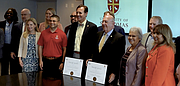 University of St. Thomas-Houston (UST) and Houston Community College (HCC) have teamed up to offer students an opportunity to start their college career at HCC and smoothly transfer to UST’s Rising Stars Internship Program. UST President Richard Ludwick and HCC Chancellor Cesar Maldonado formalized the articulation agreement on UST’s campus during a signing ceremony on Monday, Aug. 28.