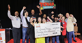 Entrepreneurs from FOUR Lone Star companies have been chosen as H-E-B's Quest for Texas Best winners! Out of more than 450 entries, these Texas food innovators have won a combined $70,000 in cash prizes and will sell their products in H-E-B stores statewide.