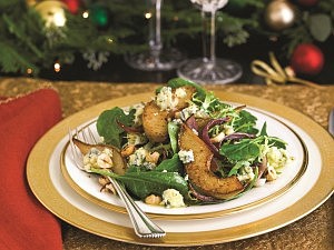 Pear, Roast Onion, Hazelnut & Cashel Blue Cheese Salad