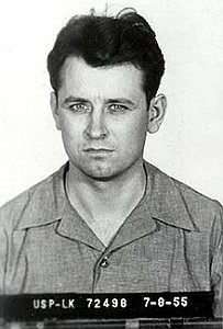 (Right) Mug shot of Dr. Marin Luther King Jr.’s assassin, of James Earl Ray taken in 1955.