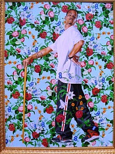 Le Roi a la Chasse, 2006, Kehinde Wiley, The Blanton Museum of Art, Austin, Texas. Photo Zereshk