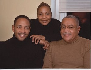 Larry Rogers, Sr.( far right) and Larry Rogers, Jr. (far left) are both trailblazers in the legal field.  Rogers, Sr. also has a daughter, Ann Marie Rogers (center), who is a court reporter. (Photo Courtesy of Larry Rogers, Sr.)