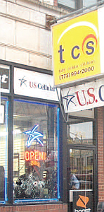 Police and detectives were found inside a cell phone store canvassing the scene last Wednesday